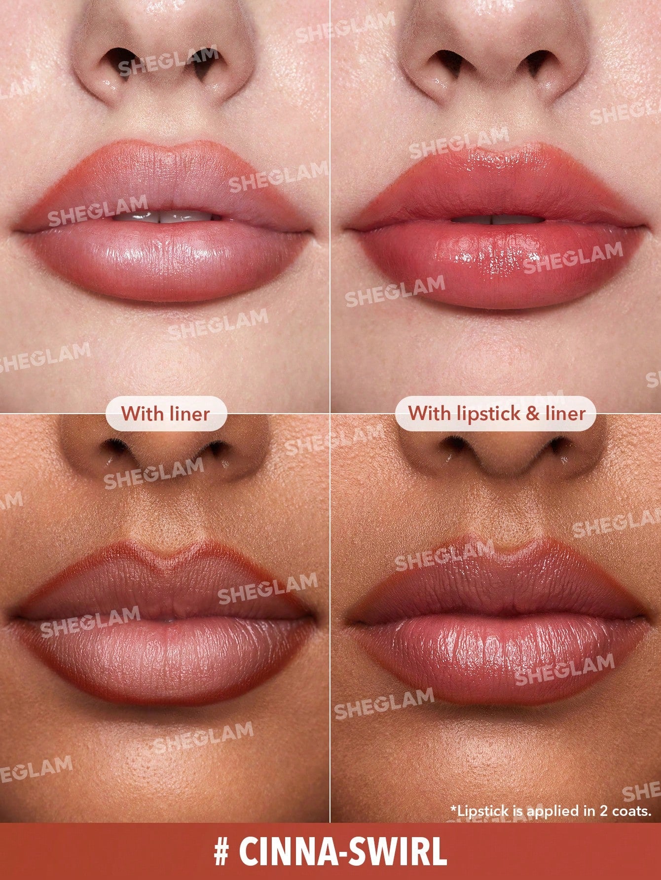 Dúo labial + delineador de labios, 2 en 1