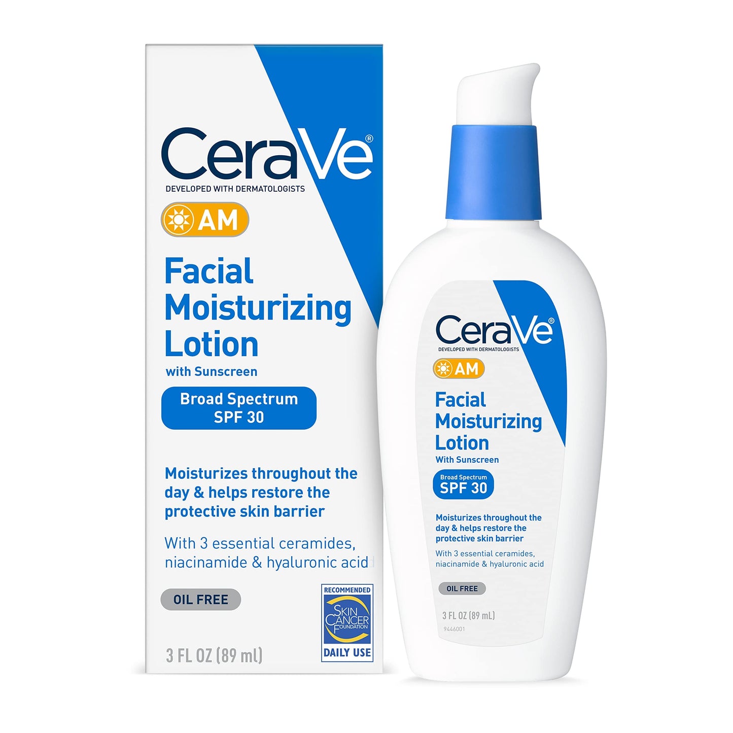 Locion facial hidratante SPF30 AM - CeraVe