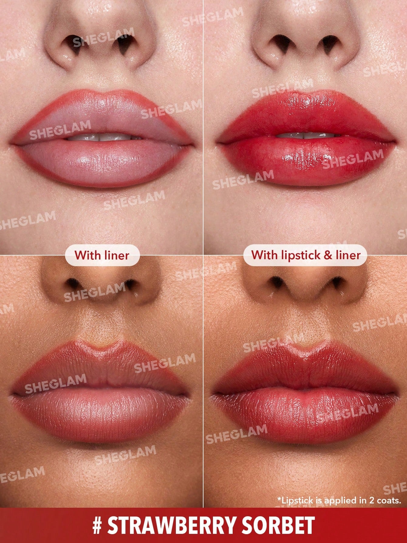 Dúo labial + delineador de labios, 2 en 1