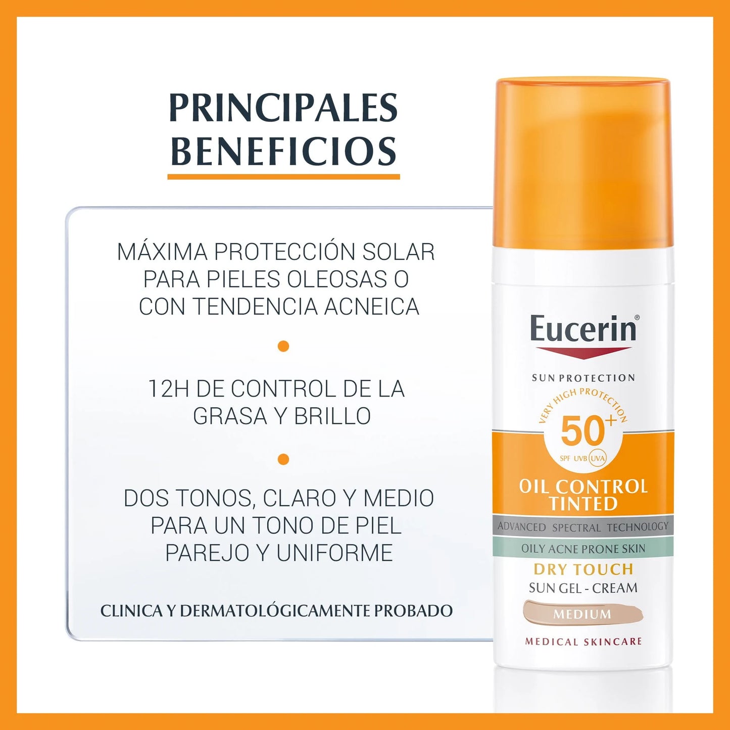 Oil control 50+ tono medio