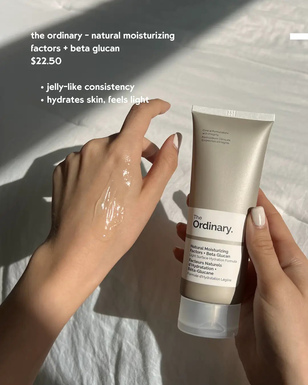 Gel hidratante de factores hidratantes naturales + beta glucano 100ml