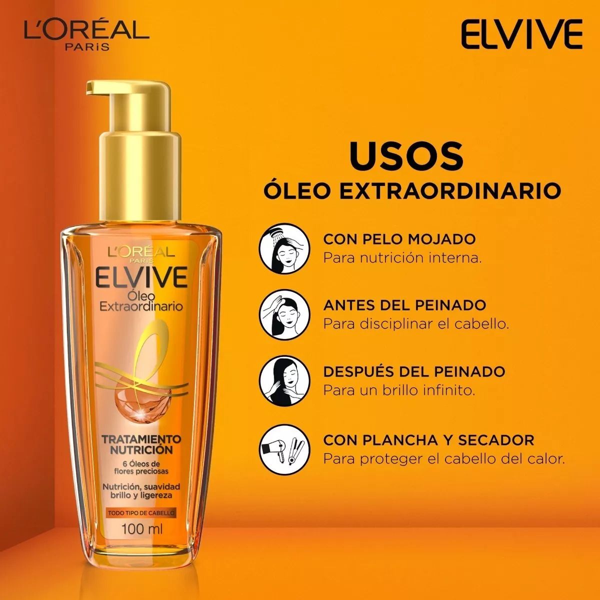 Elvive Óleo extraordinario tratamiento para el cabello