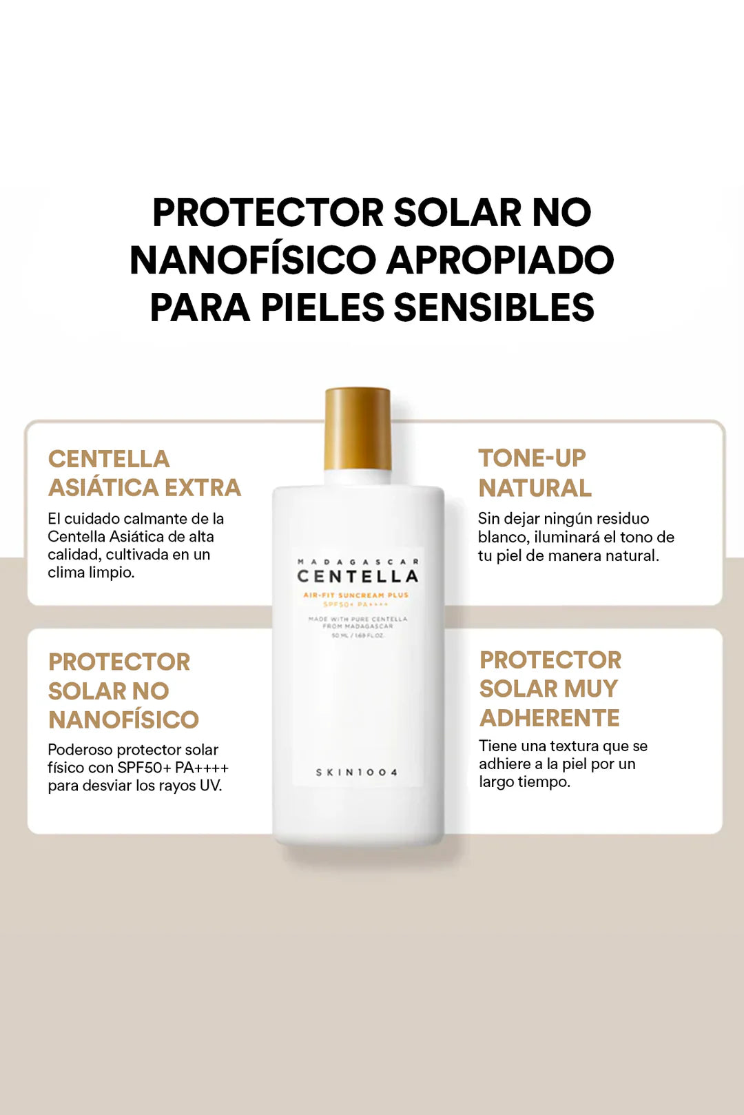 Protector solar AIR-FIT PLUS 50SPF + PA++++
