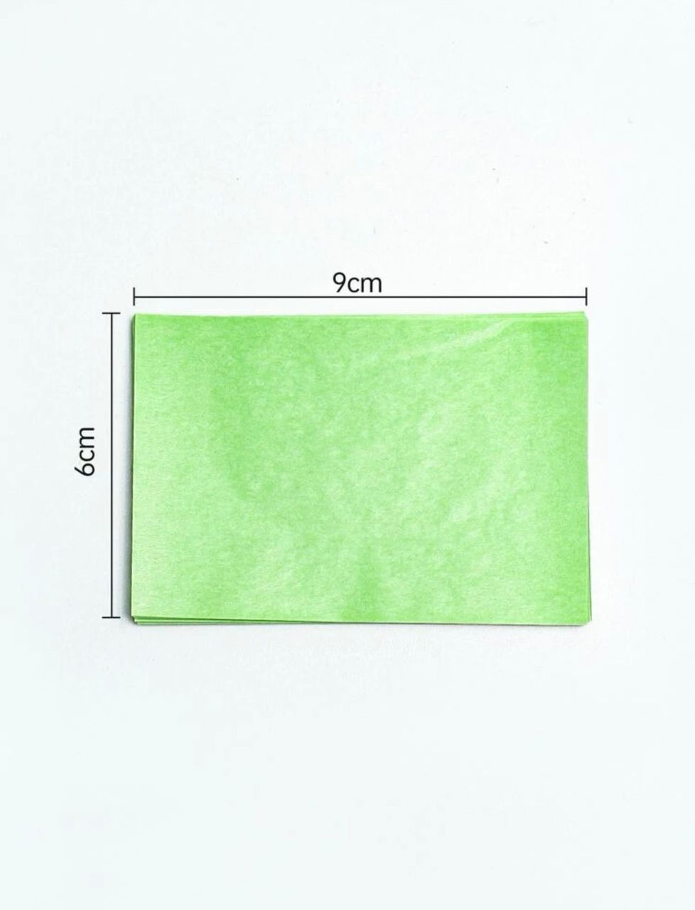 Papeles absorbentes de grasa te verde.