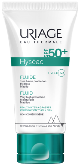 Uriage Hyseac 50+ - Protector solar para pieles grasas con ACNE