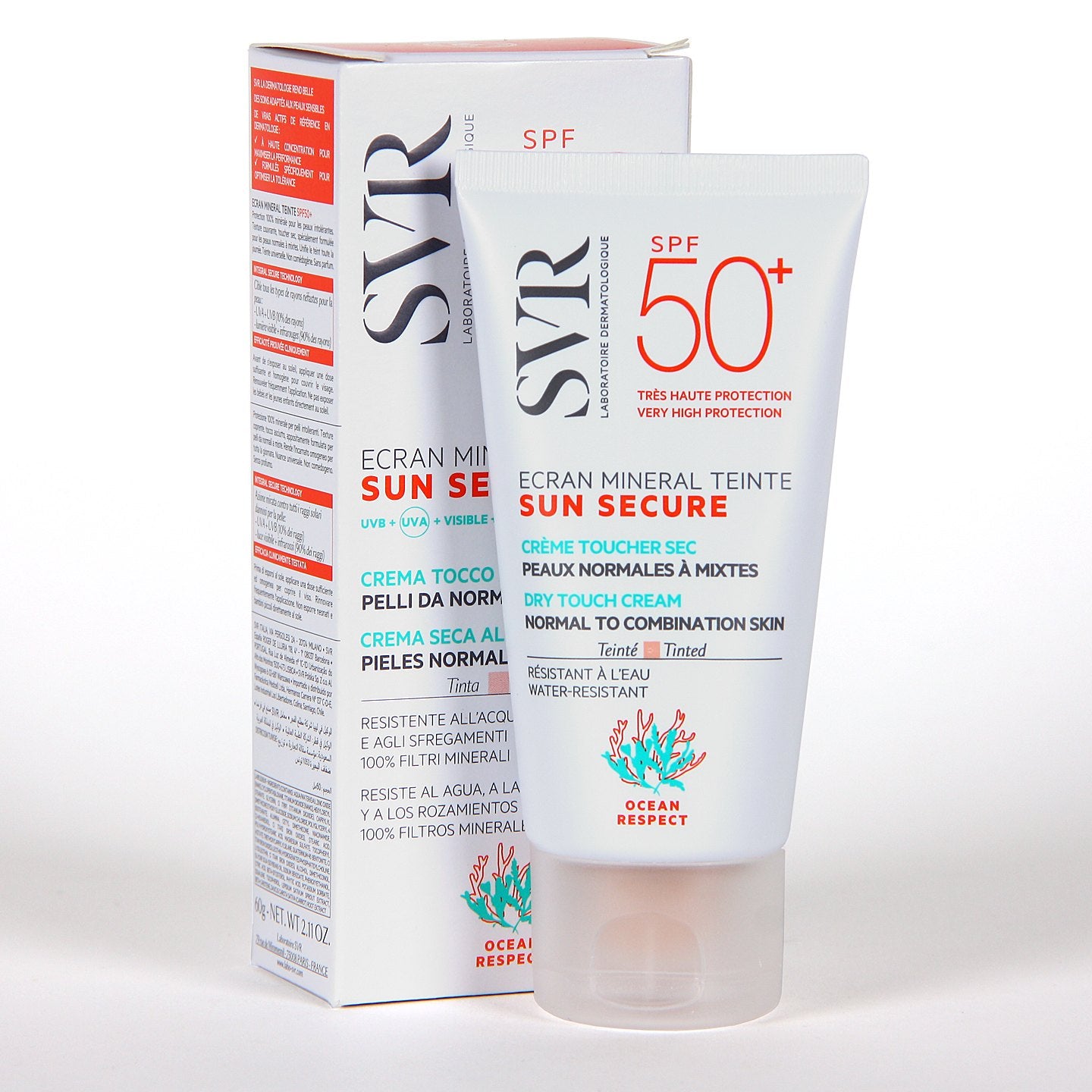 SVR Protector solar mineral con tinta 50+