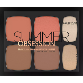 Paleta de Blush, bronzer e iluminador