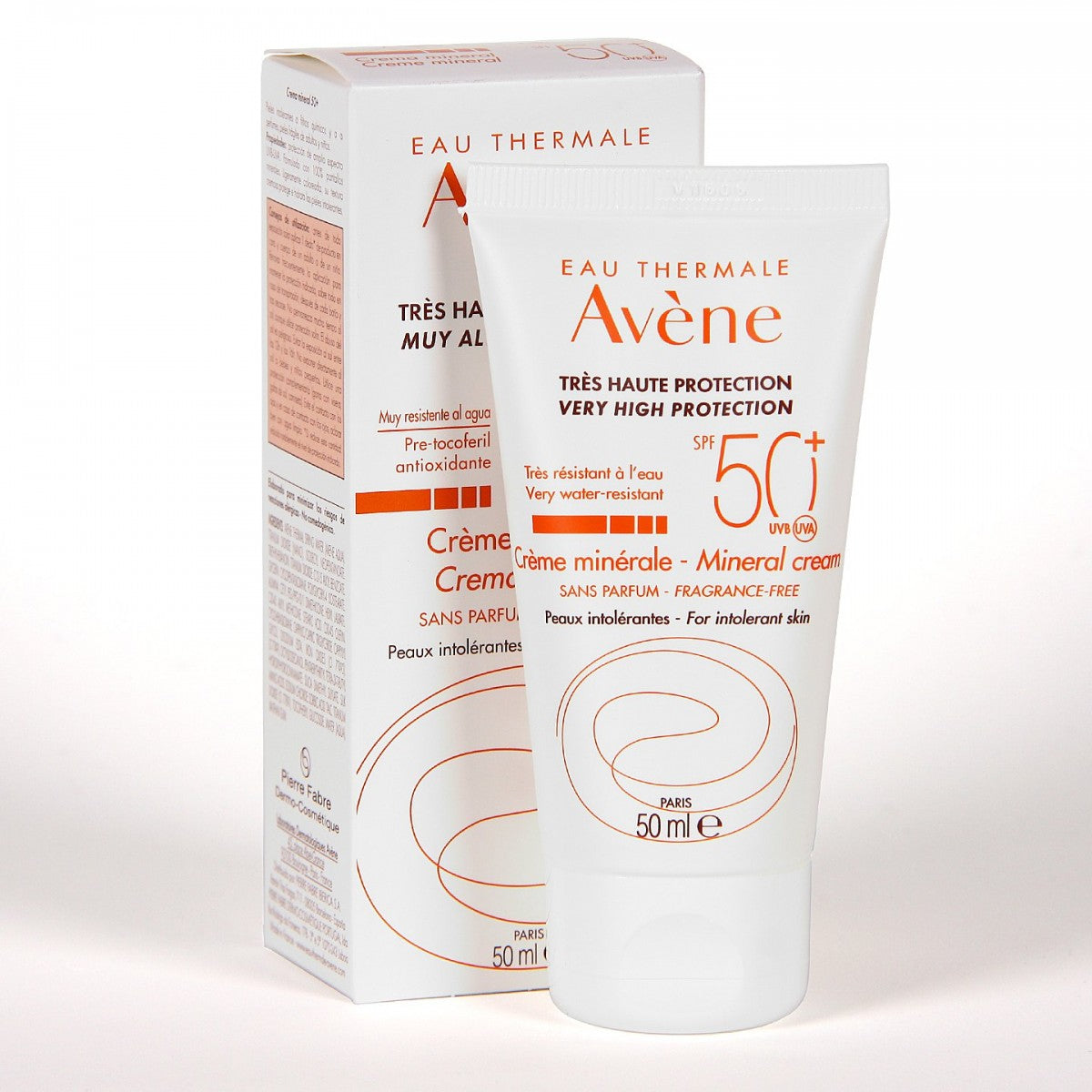 Crema mineral de muy alta protección SPF 50+ - Avene